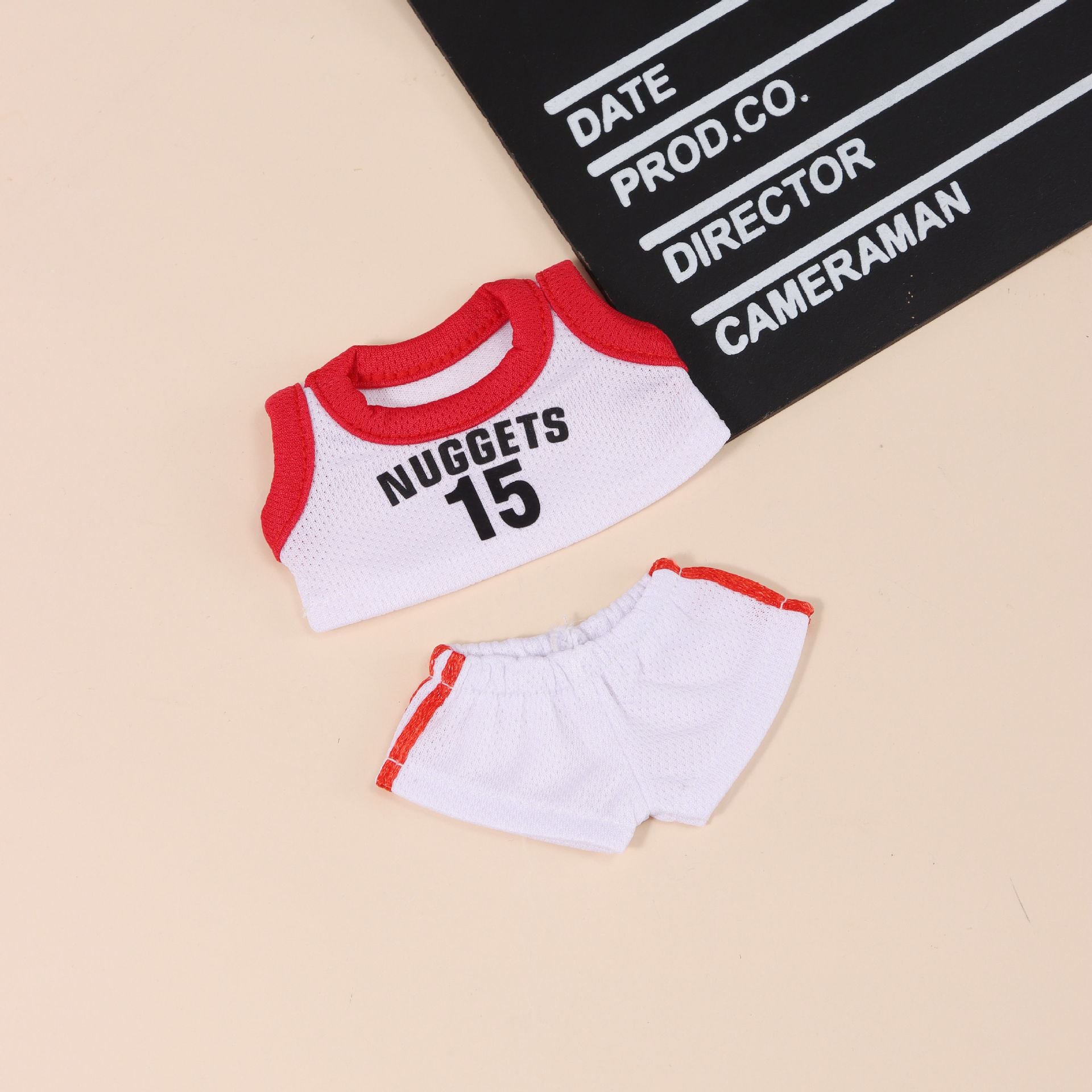 Basketball Uniforms 1 Set, Specially Designed Clothes for 17cm/6.7inch Popmart Labubu Dolls, Labubu Clothing Accessories ( No Dolls )