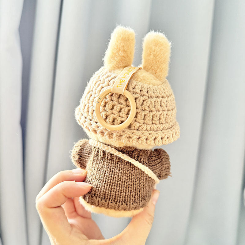 Clothes for Labubu (NO Doll) , Handcrafted Crochet Set for Labubu Clothes 15cm/17cm Doll, Premium Doll Outfit with Accessories, Stylish Doll Clothes for Labubu Accessories, 1PC
