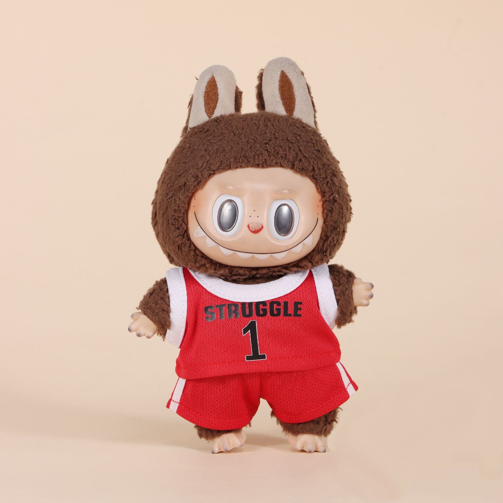 Basketball Uniforms 1 Set, Specially Designed Clothes for 17cm/6.7inch Popmart Labubu Dolls, Labubu Clothing Accessories ( No Dolls )